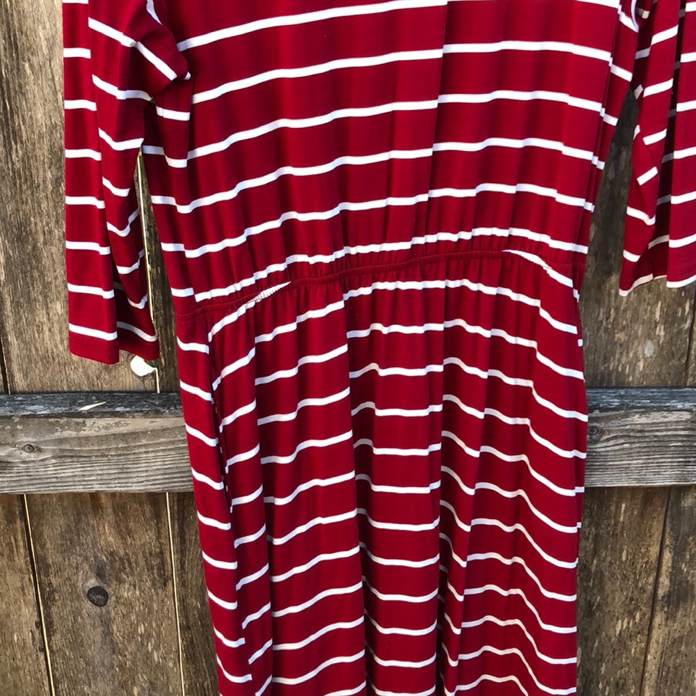 •‼️SALE‼️•NWT•Stripe Midi Dress• - Picture 3 of 5